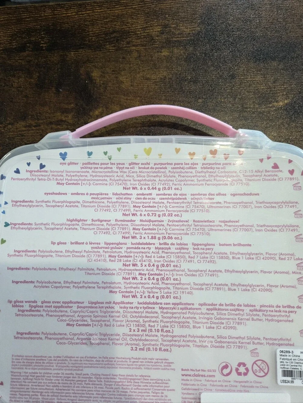 Claire's Pink Glitter Shooting Star Girls Crossbody Bag Bundle